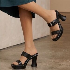 Mudd Black Chunky Platform Heels - Size 8.5 - Y2K Vintage Style